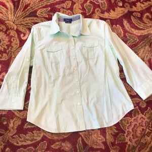 Apple green 3/4 sleeve top